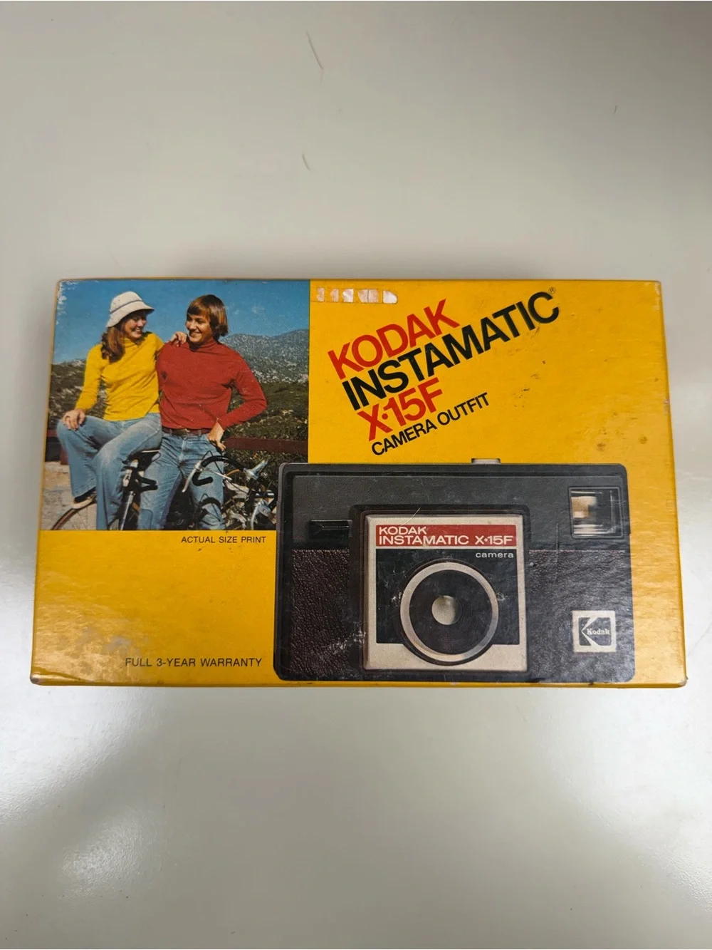 Vintage 1976 Kodak Instamatic X-15F Camera Outfit in Original Box P1